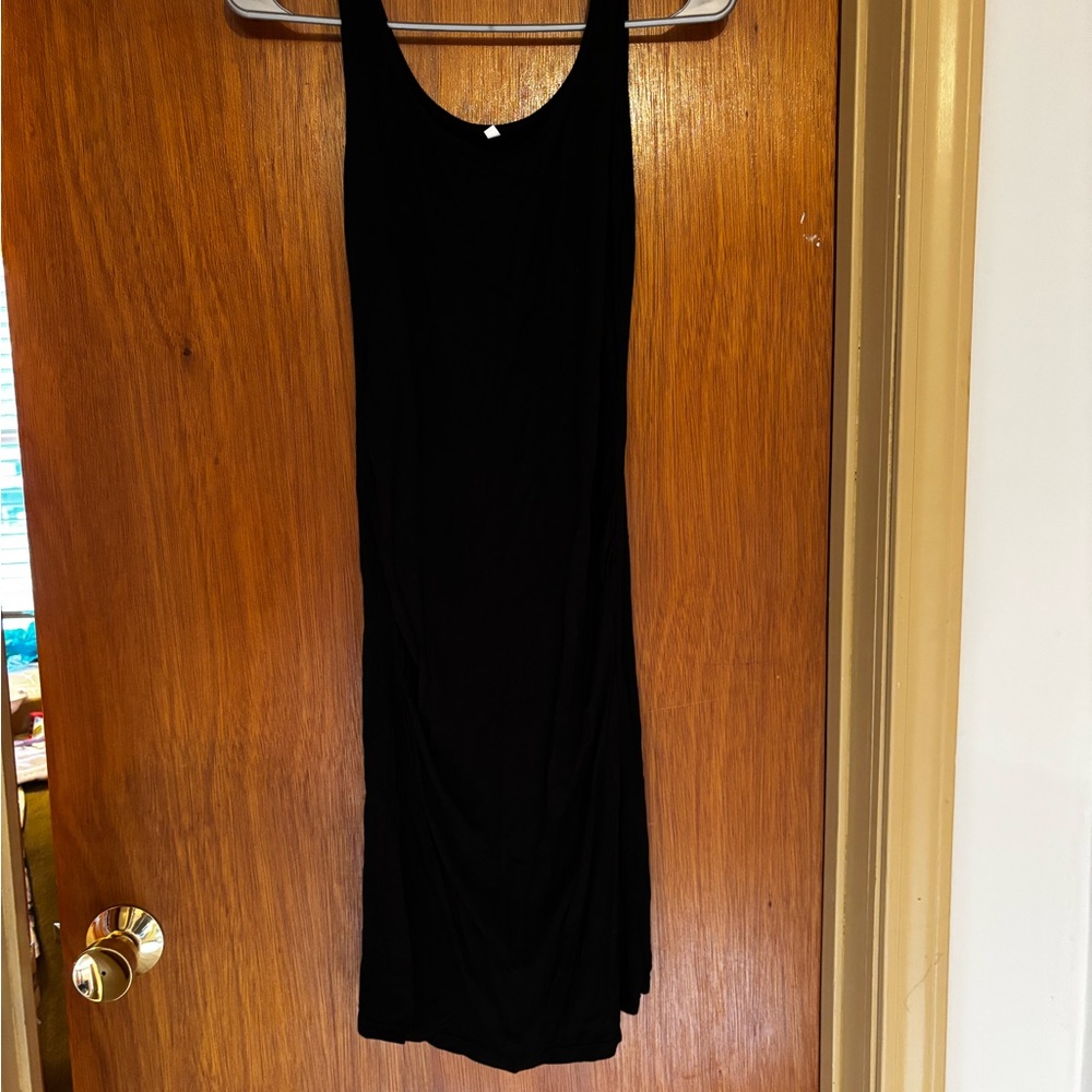 Black maternity dress